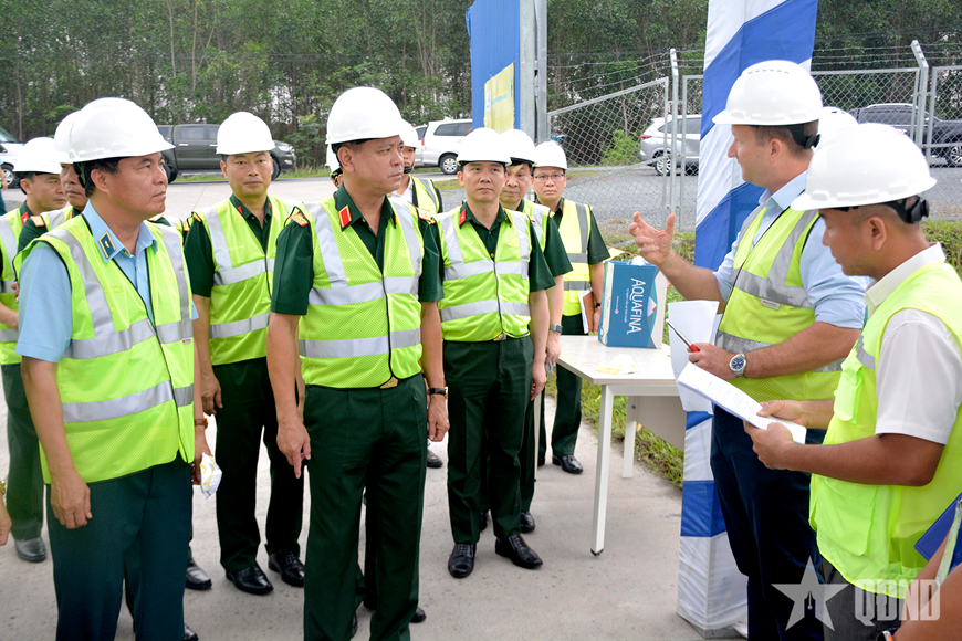Thượng tướng Nguyễn Trường Thắng kiểm tra tiến độ dự án xử lý ô nhiễm dioxin sân bay Biên Hòa